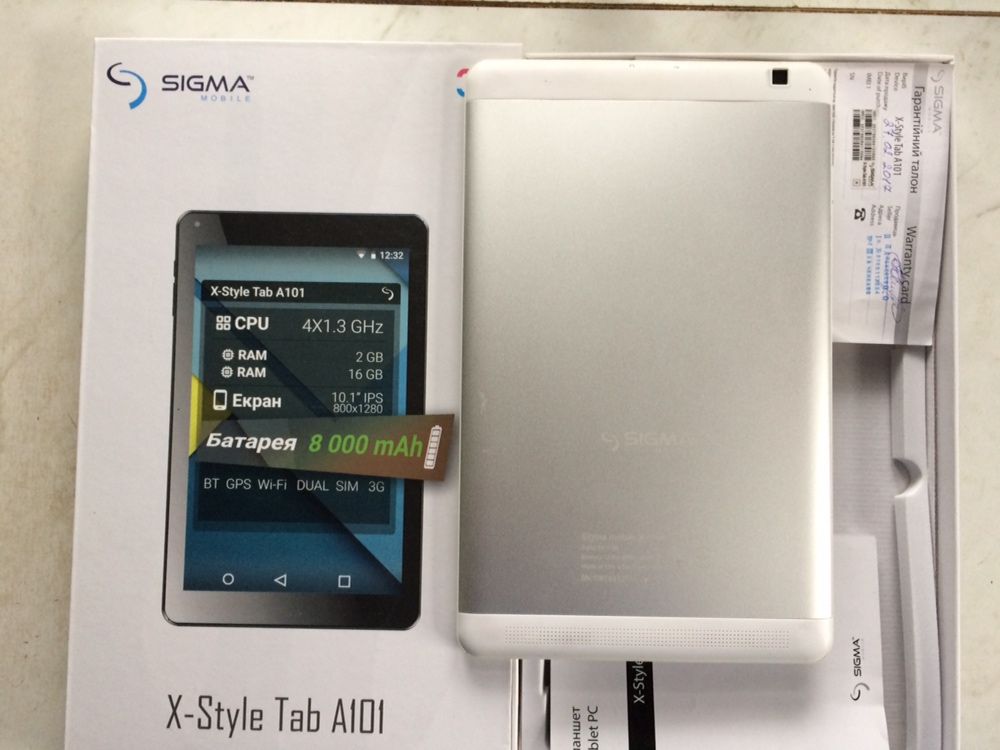 Планшет SIGMA X-Style Tab A101