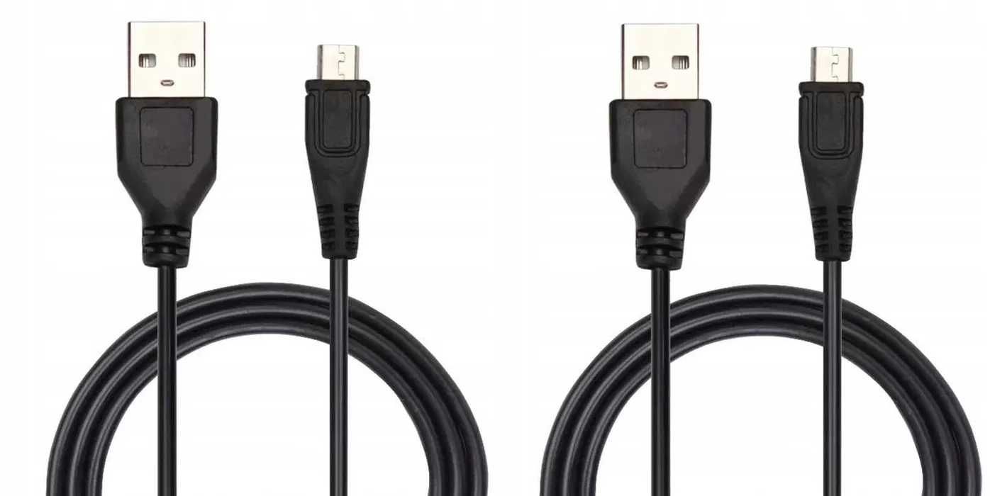 2 x Kabel micro USB ładowanie Pad PS4 Xbox One Micro USB 1m