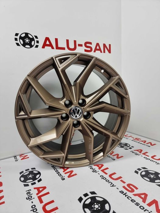 Nowe alufelgi VW 19" 5x112 Passat Arteon T-Roc Tiguan - Złote