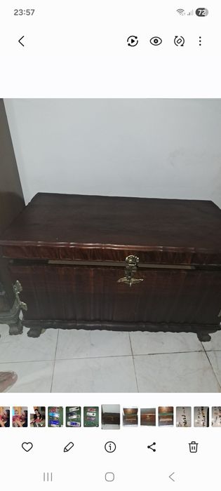 Arca de madeira/mala