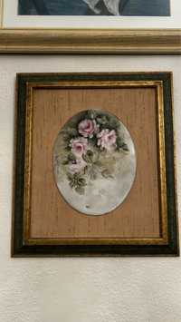 Quadro Floral Com Moldura