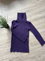 Sweter golf długi gruby S 36