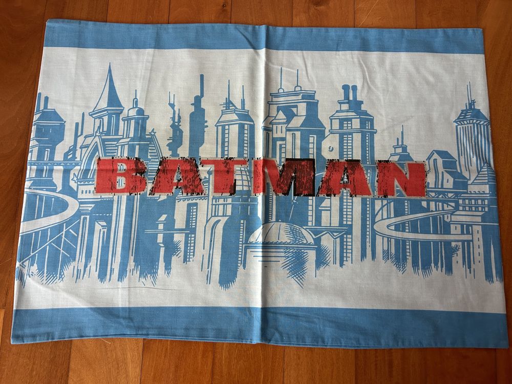 Forra de edtedao + almofada cama de solteiro Batman