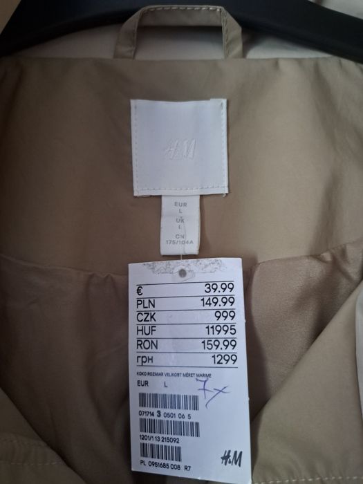 Kurtka przeciwdeszczowa H&M