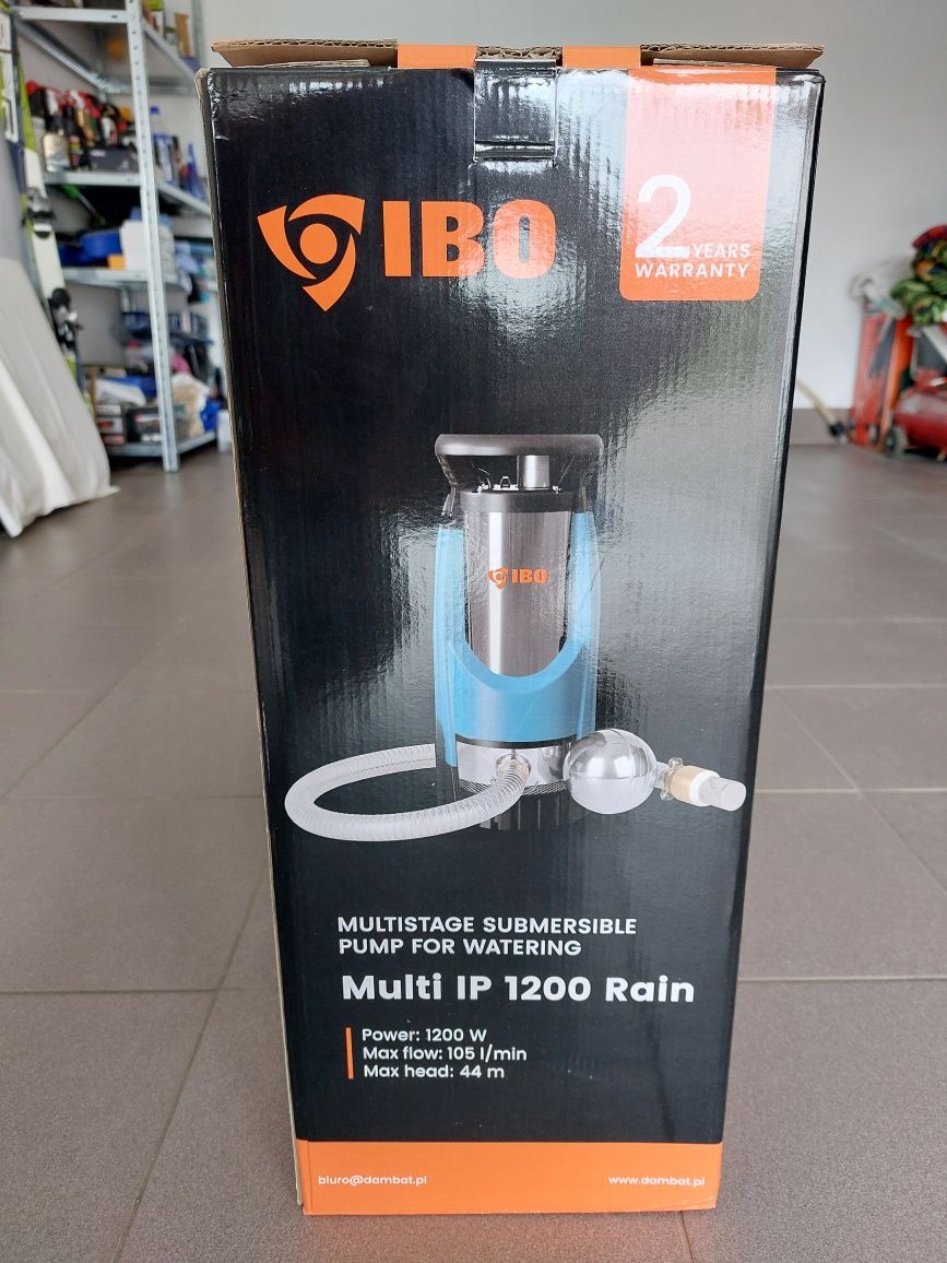NOWA pompa zatapialna do studni IBO MULTI IP 1200 AUTO RAIN.