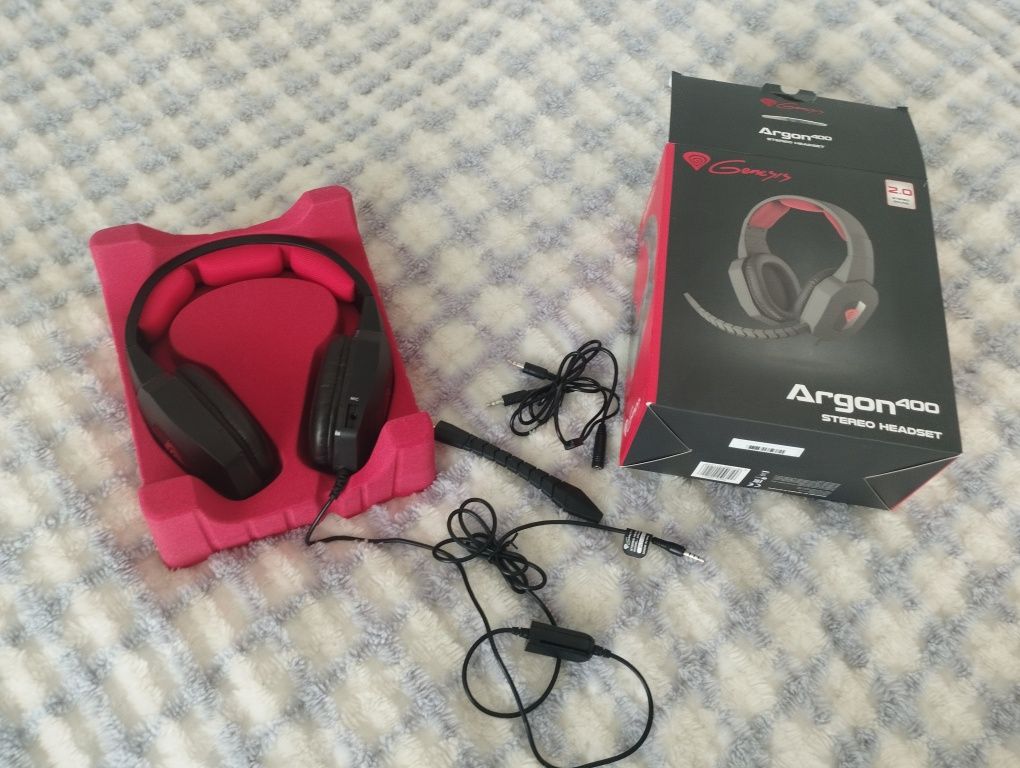 Słuchawki z mikrofonem argon 400