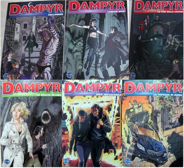 Dampyr. BD original em italiano. 19 álbuns. Sergio Bonelli
