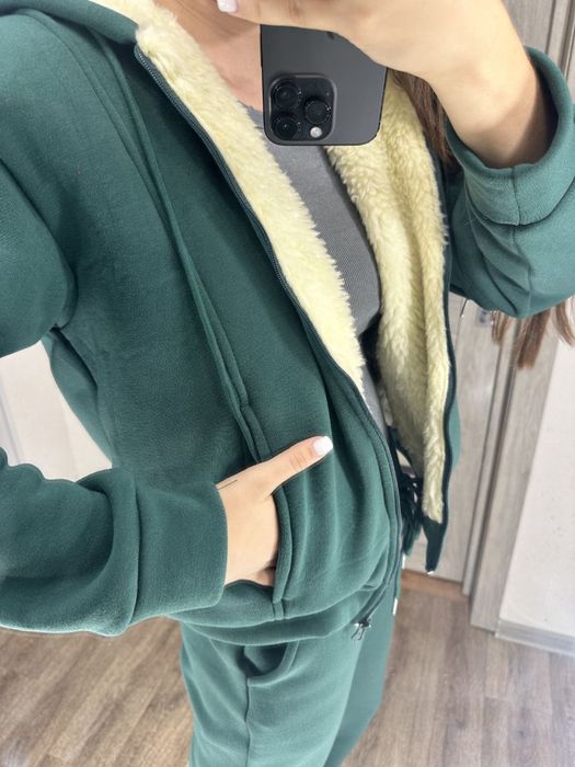 Женский теплый спорт костюм с мехом/Жіночий теплий костюм з хутром MJ