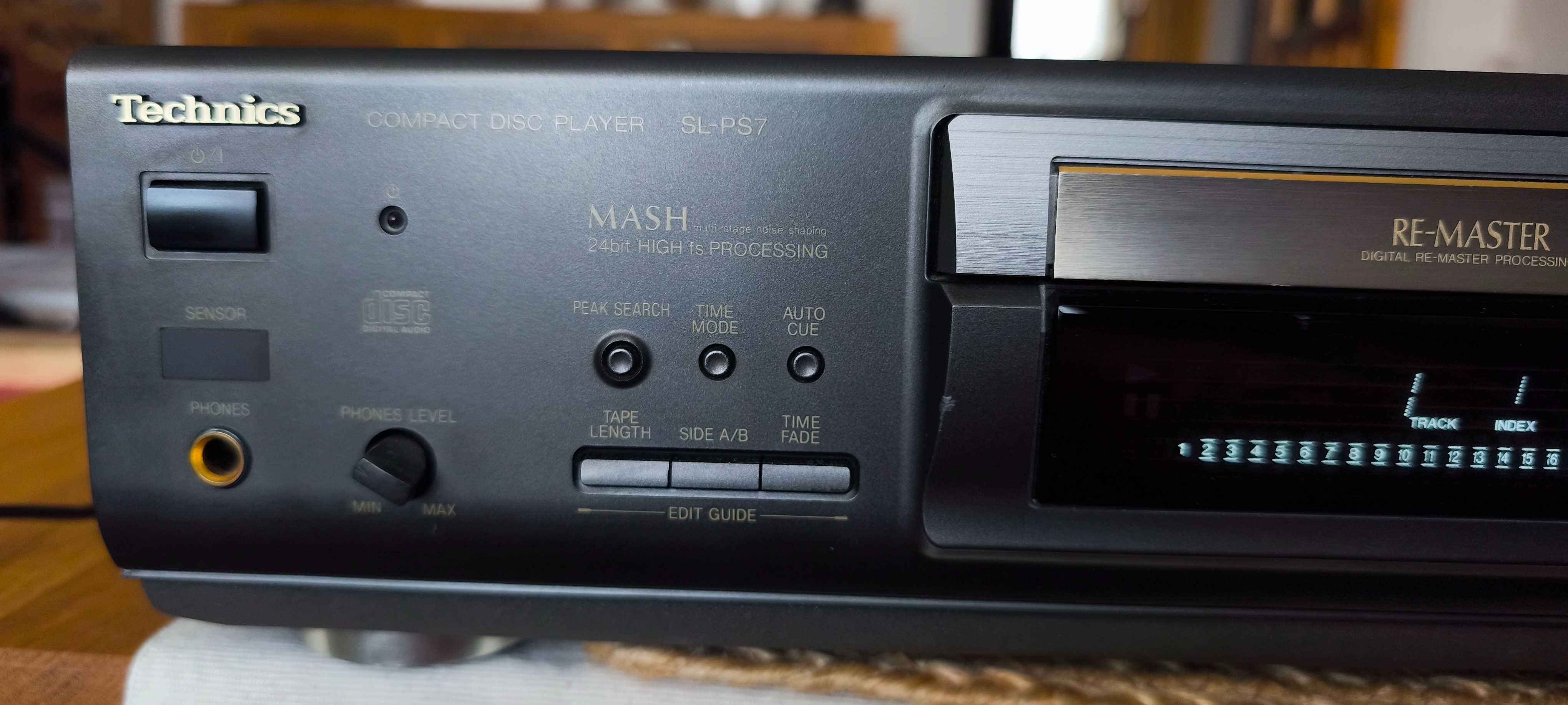 Odtwarzacz CD Technics SL-PS7 z pilotem