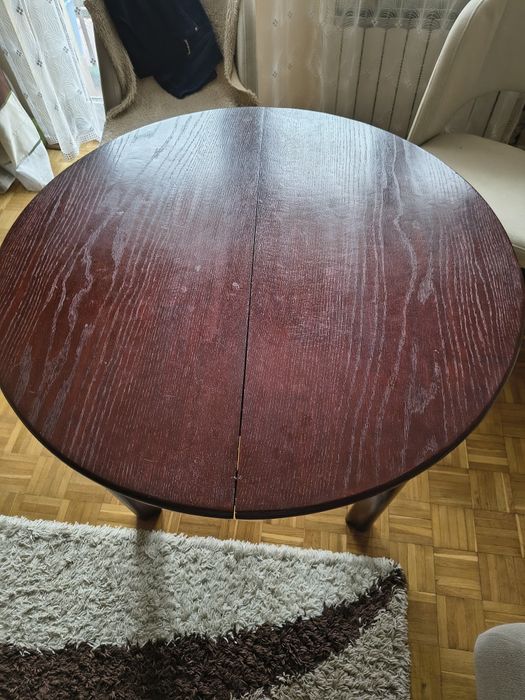 Stół drewniany okrągły. Pilnie sprzedam