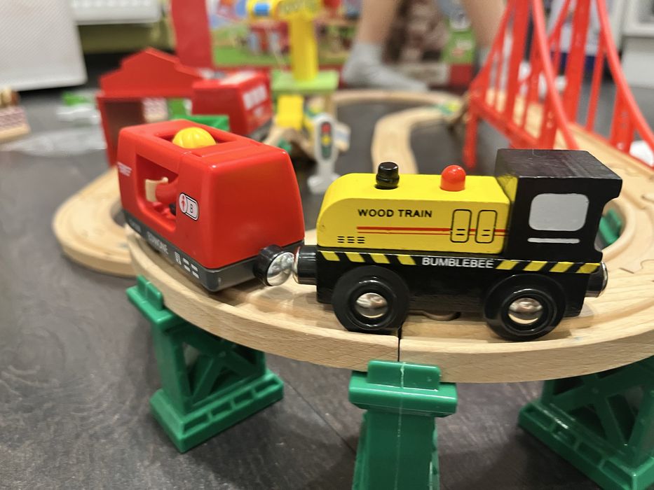 Дитяча іграшкова залізниця з дерева EdWone