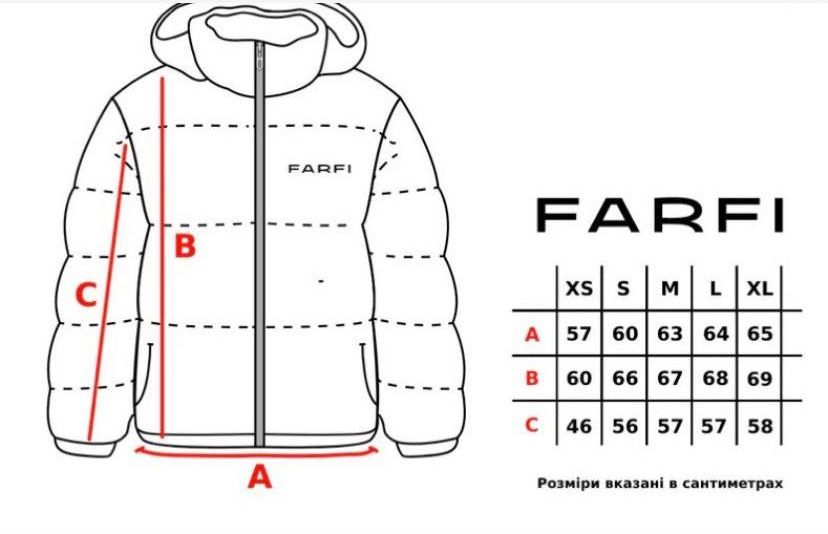 Пуховик зимова куртка Farfi