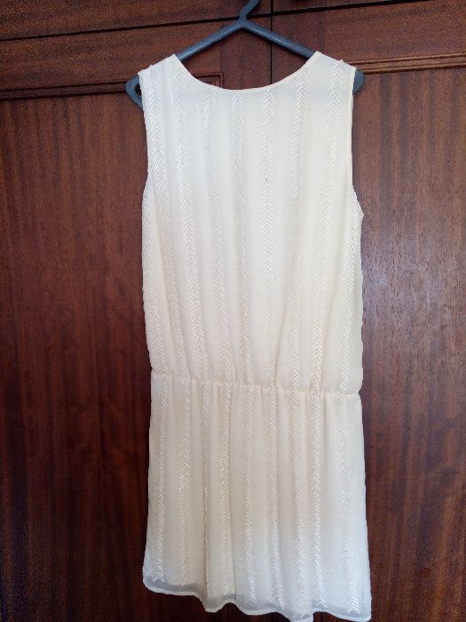 Vestido bordado missangas MANGO NOVO