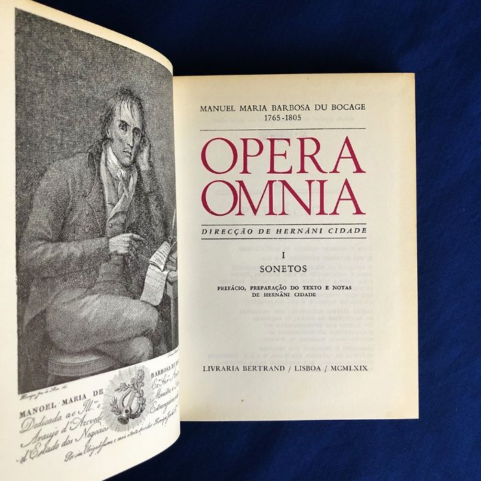 Bocage OPERA OMNIA 6 volumes (completa) Tiragem especial (1969)