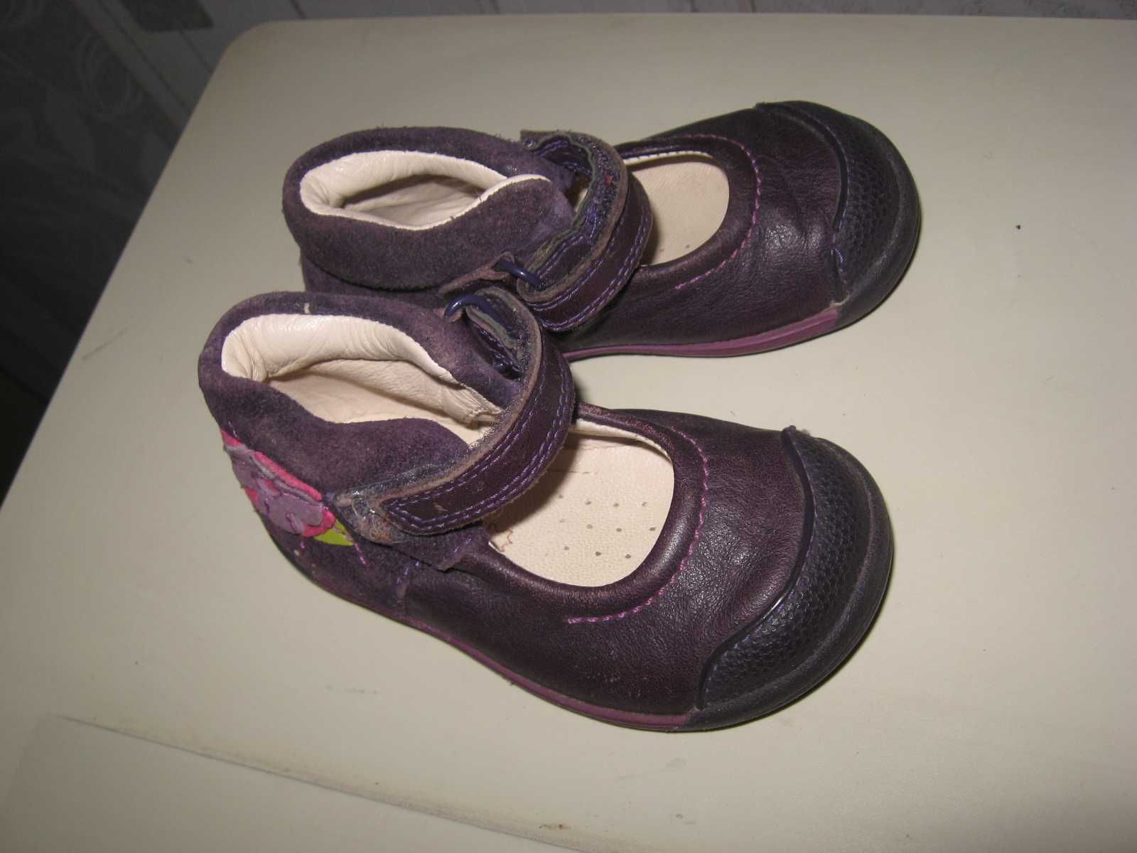 Туфли тапочки кожаные Clarks летние детские р 20 ст 12,5 см
