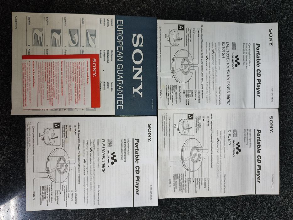 Sony CD walkman azul