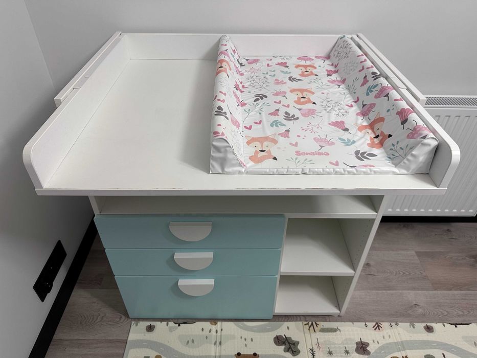 Stół do przewijania przewijak IKEA SMASTAD + mata do przewijania