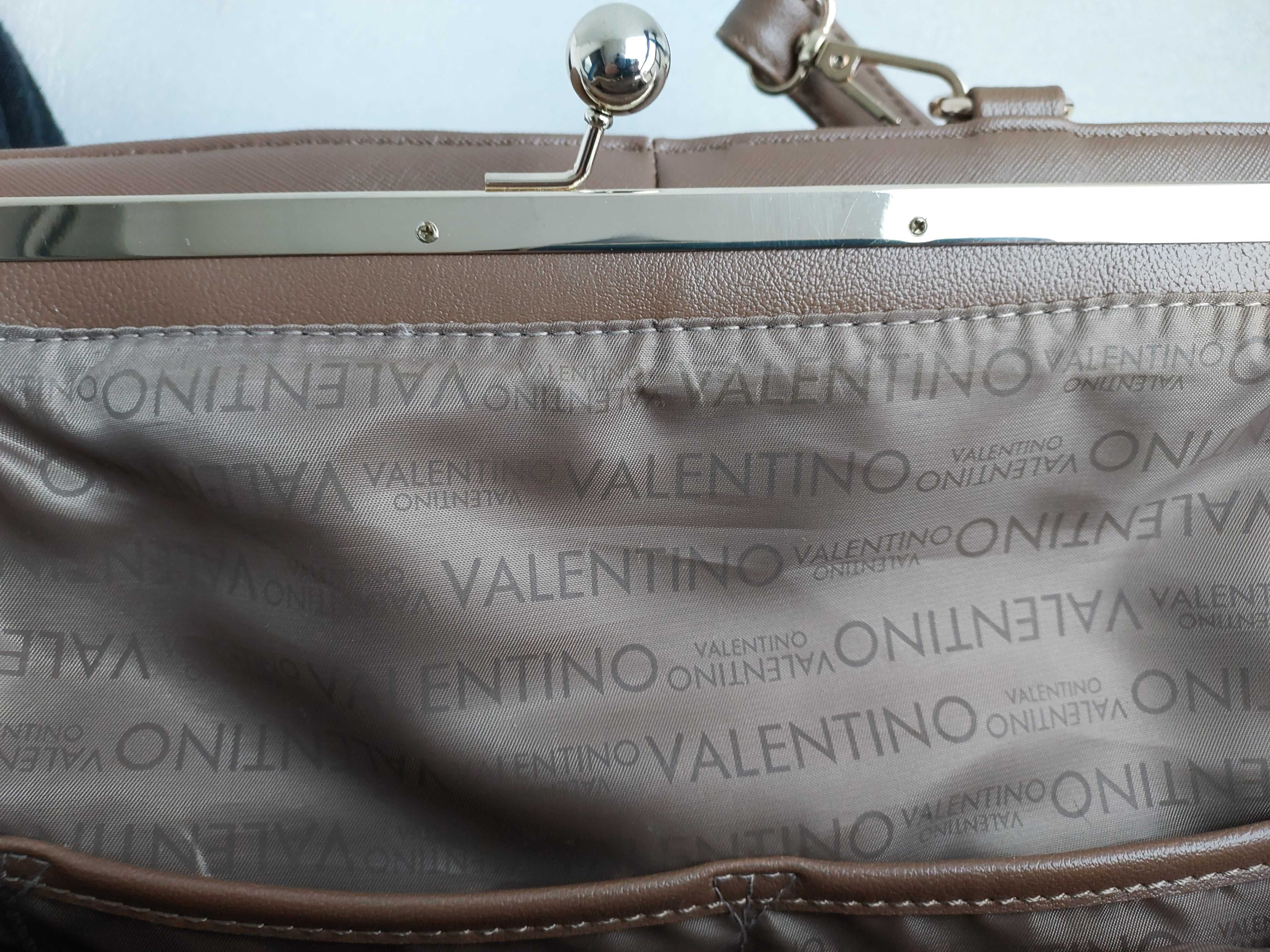 Duża torebka Valentino by Mario Valentino do ręki i na ramię-jak nowa