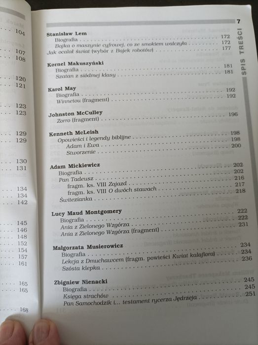 Opracowania lektury wiersze 6 klasa