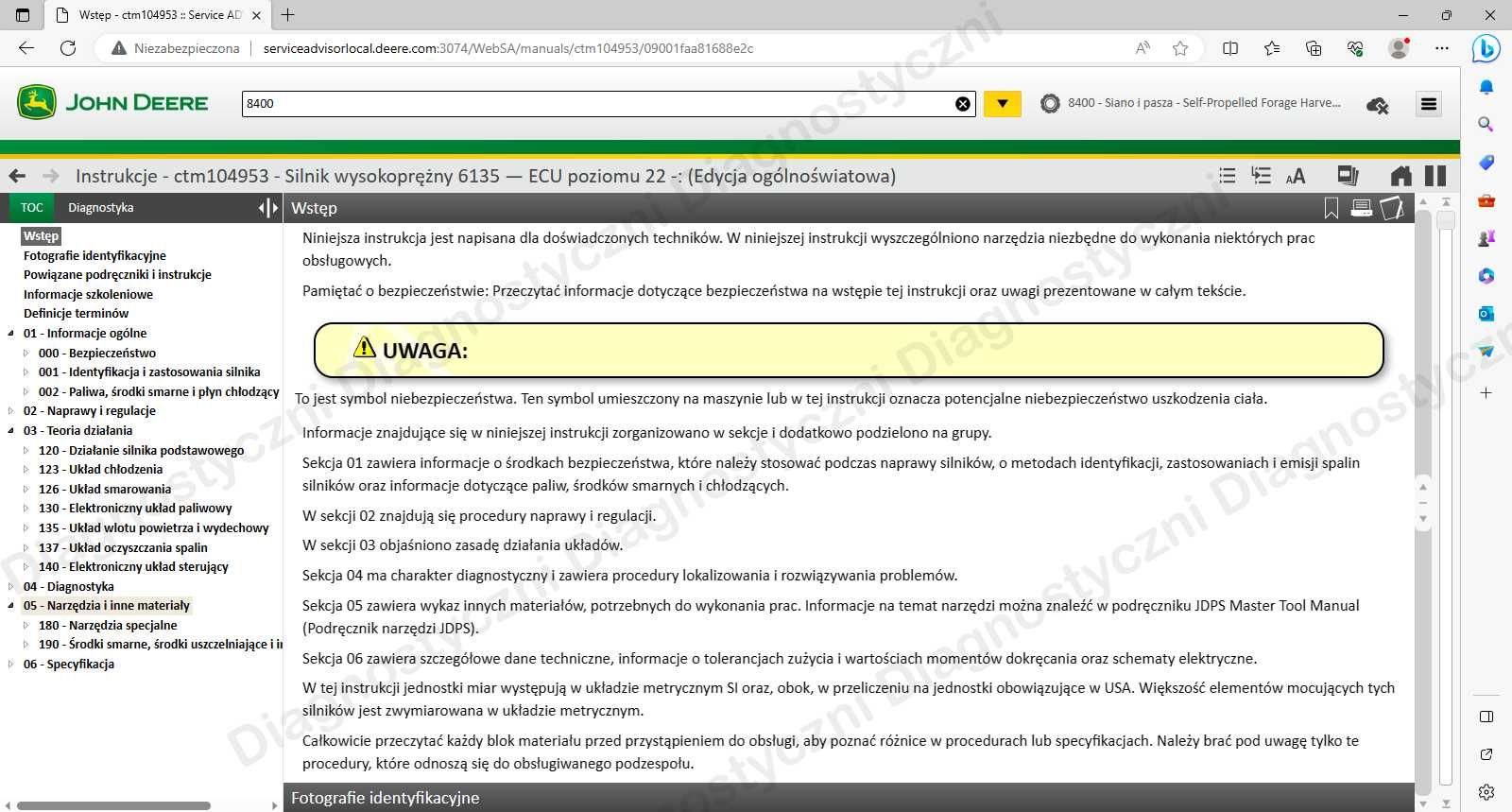 NAJNOWSZY John Deere Service Advisor 2024.05 Full Polska Wersja