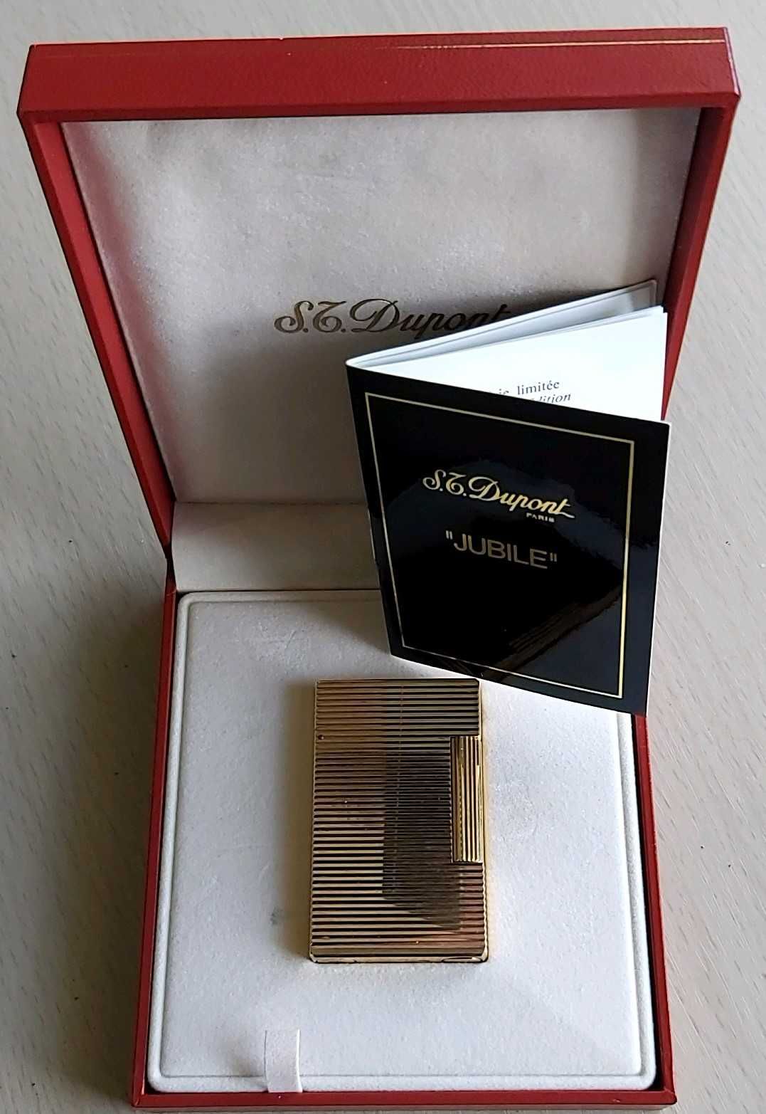 Isqueiro Dupont Paris, série limitada,  "JUBILE "ouro,  gás, personali