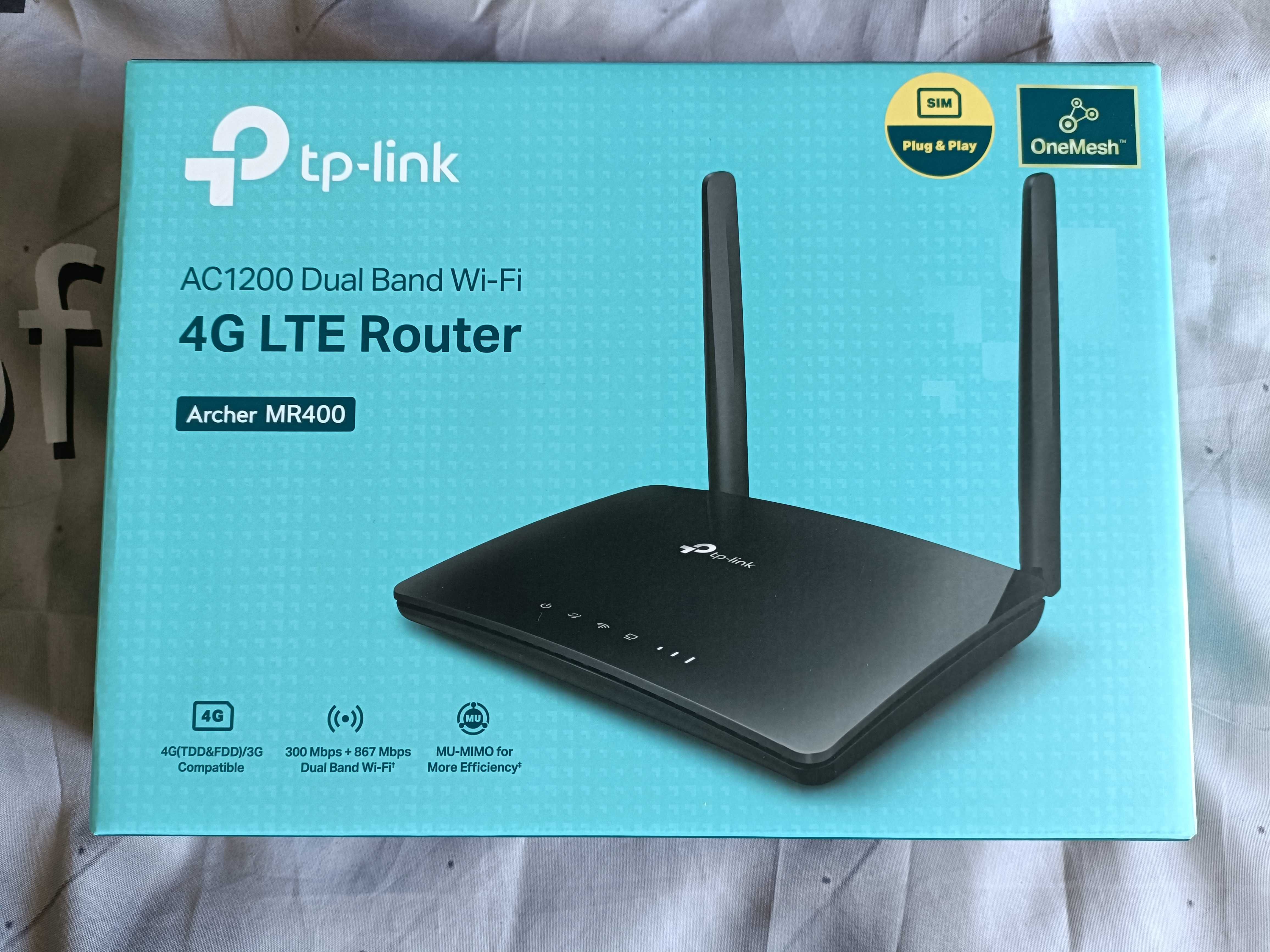 Router TP-Link AC1350 4G LTE WiFI Dual Band - Archer MR400