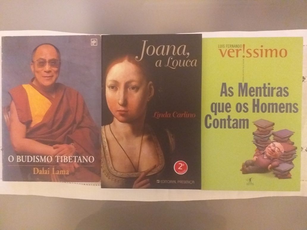 LIVROS 2:O Budismo Tibetano,Joana a Louca,Agora sou Chique,As Mentiras