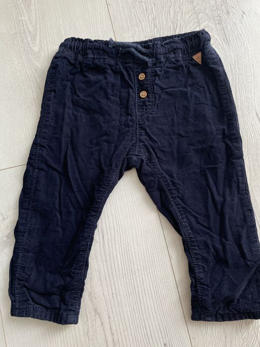 Spodnie sztruksowe z ociepleniem h&m