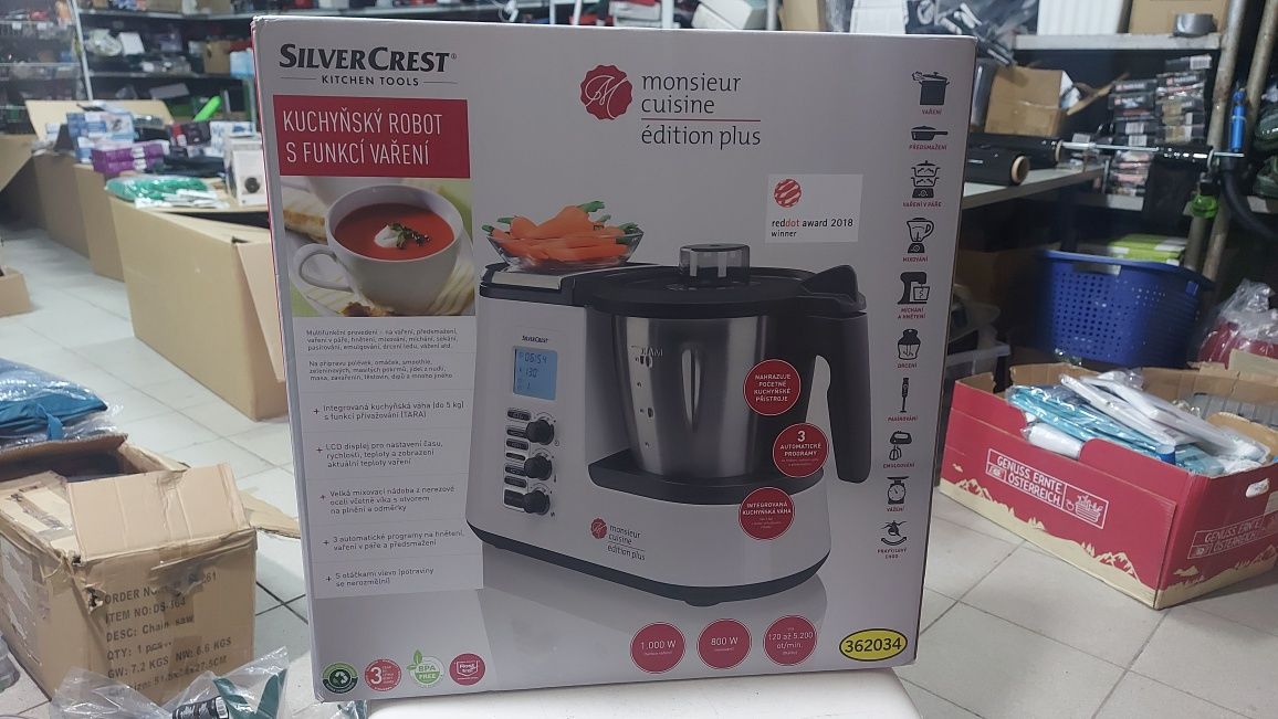 Кухонный комбайн с функцией готовки Silver Crest SKMK 1200 E5