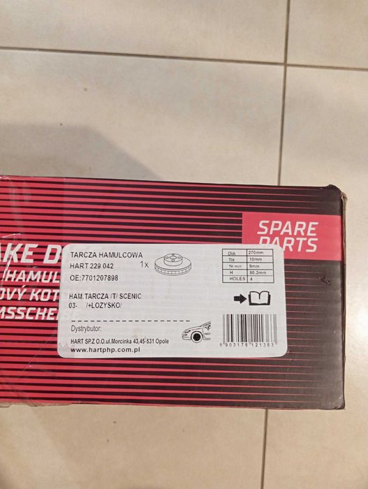 Tarcze hamulcowe Renault Megane scenic II