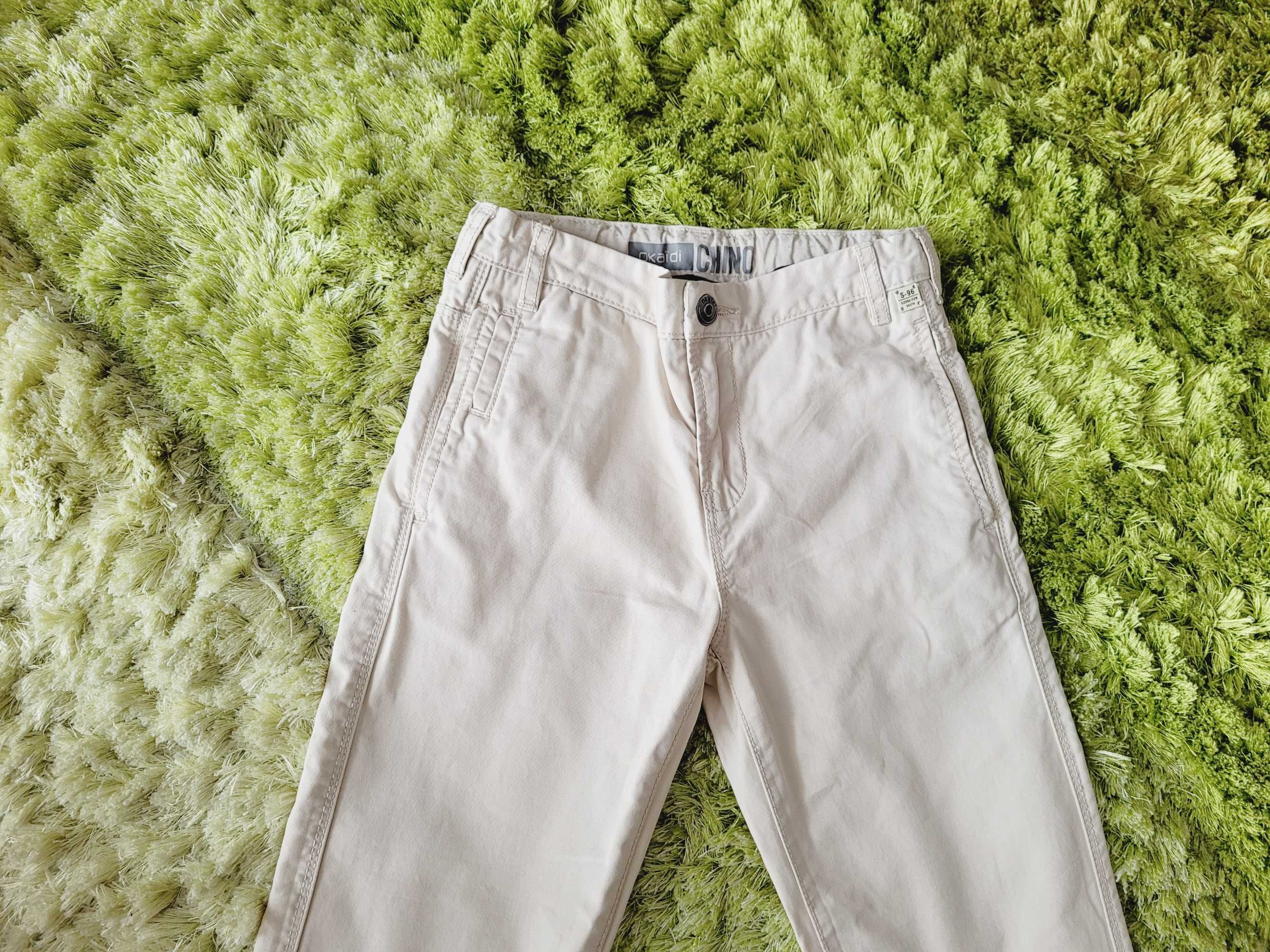 Spodnie chłopięce chinosy Okaidi rozmiar 116