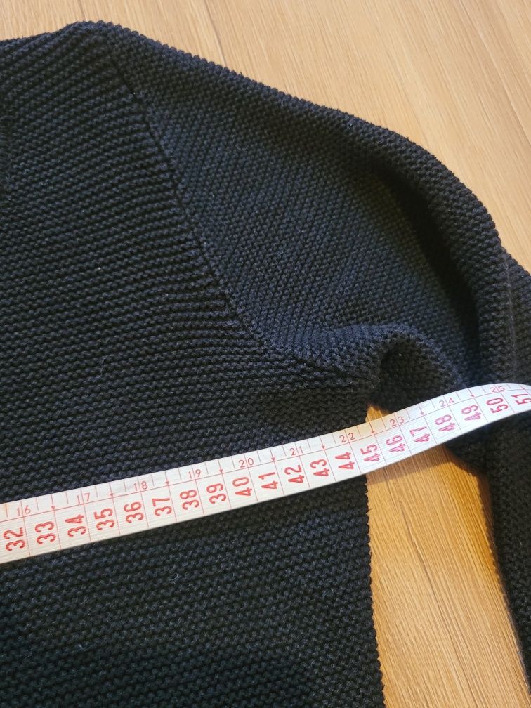 Czarny sweter jak żakiet Chanel rozm. M