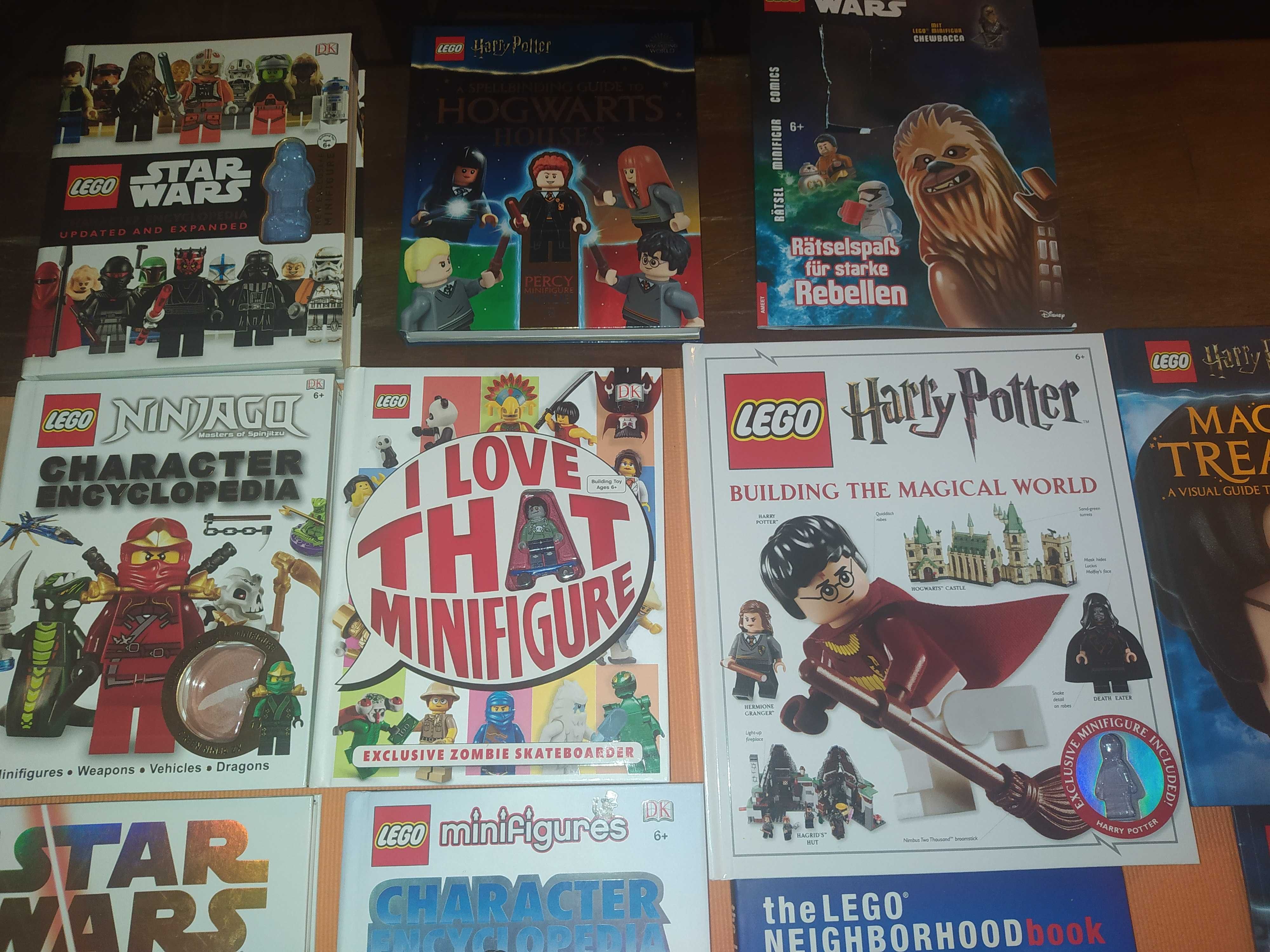 Lego Varios Livros - Harry Potter - Ninjago -Star Wars