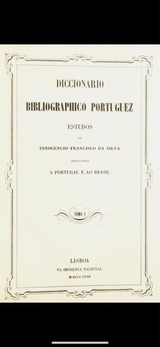 Diccionario bibliographico portuguez: 1973, 23 + 3 vols. Innocencio.