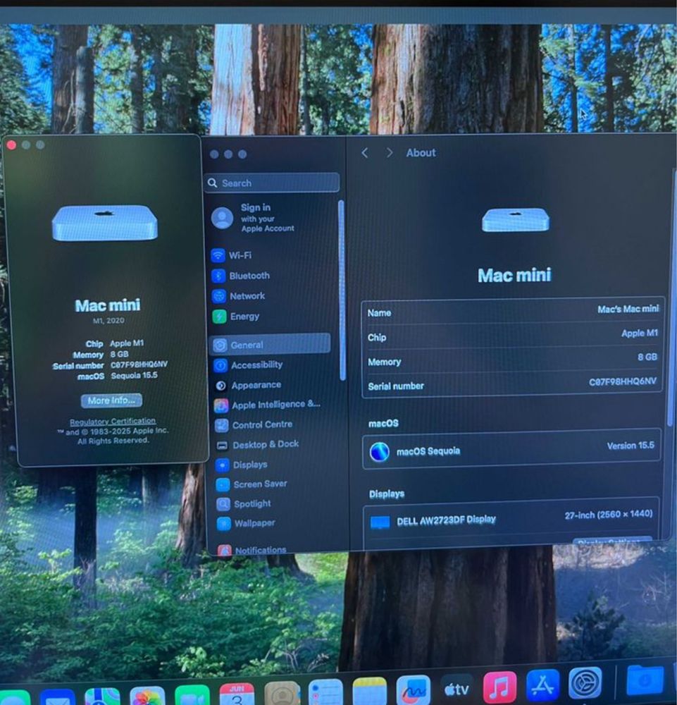 Mac mini m1 8gb 256gb nvme gwarancja A2348 8 rdzeni
