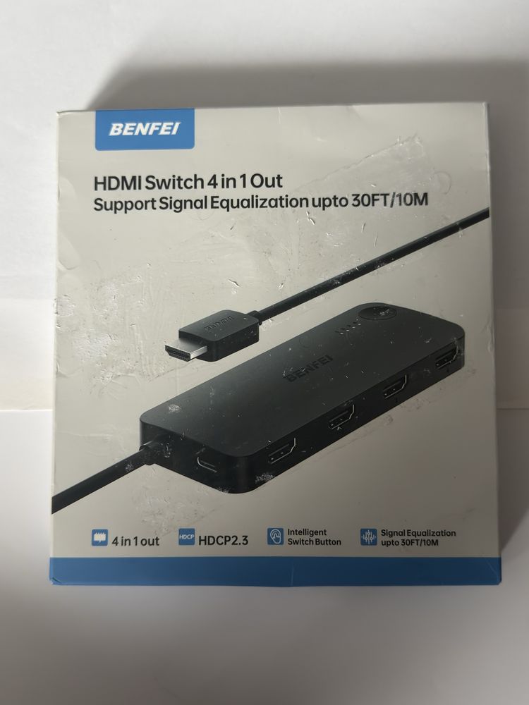 HDMI switch benfei 4x1 4k 60hz HDPC 2.3 USB-C