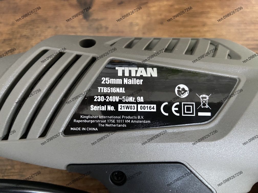 Степлер для цвяхів, електростеплер Titan Англія