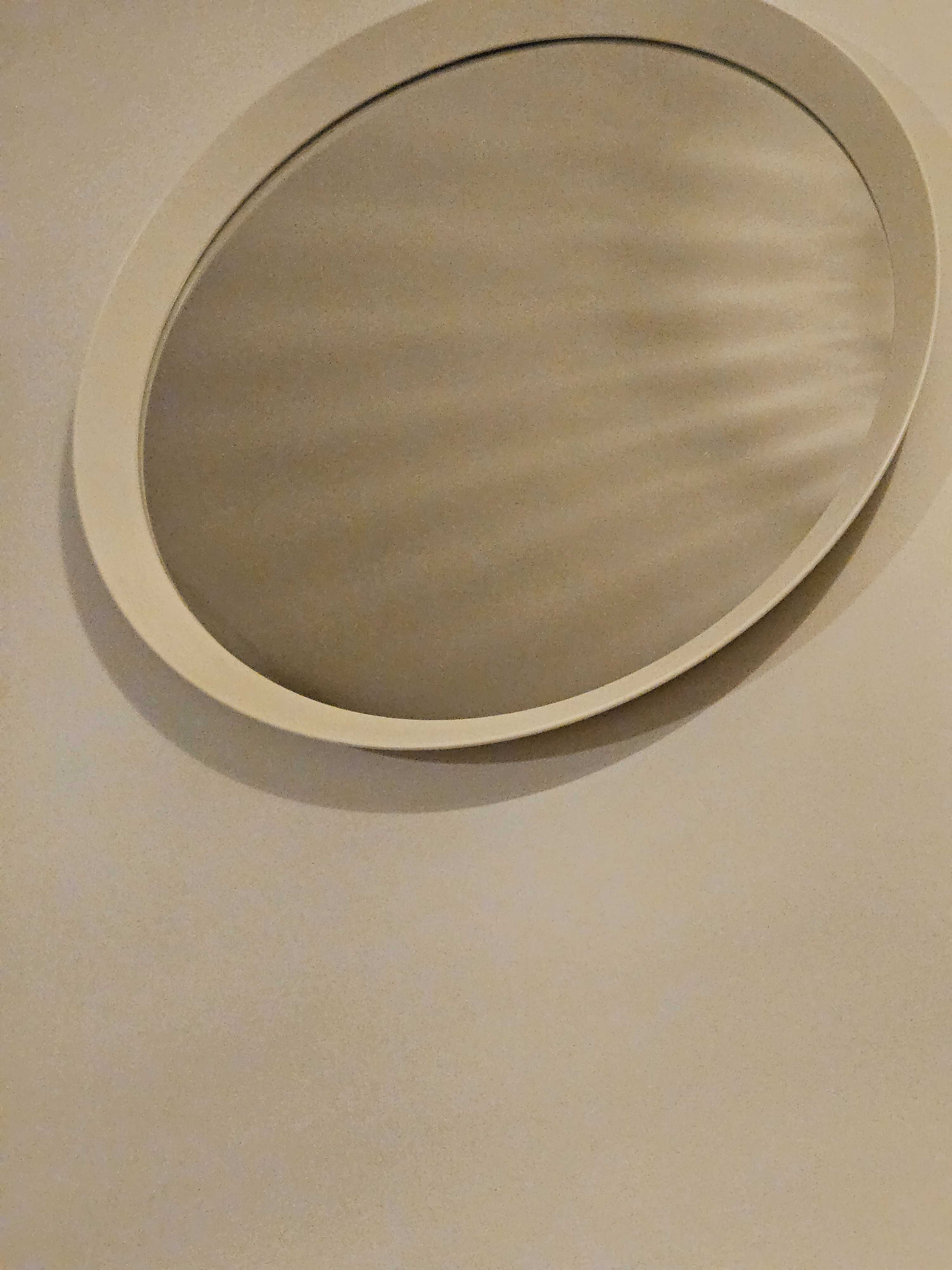 Lustro okrągłe, białe 50 cm, IKEA, Langesund