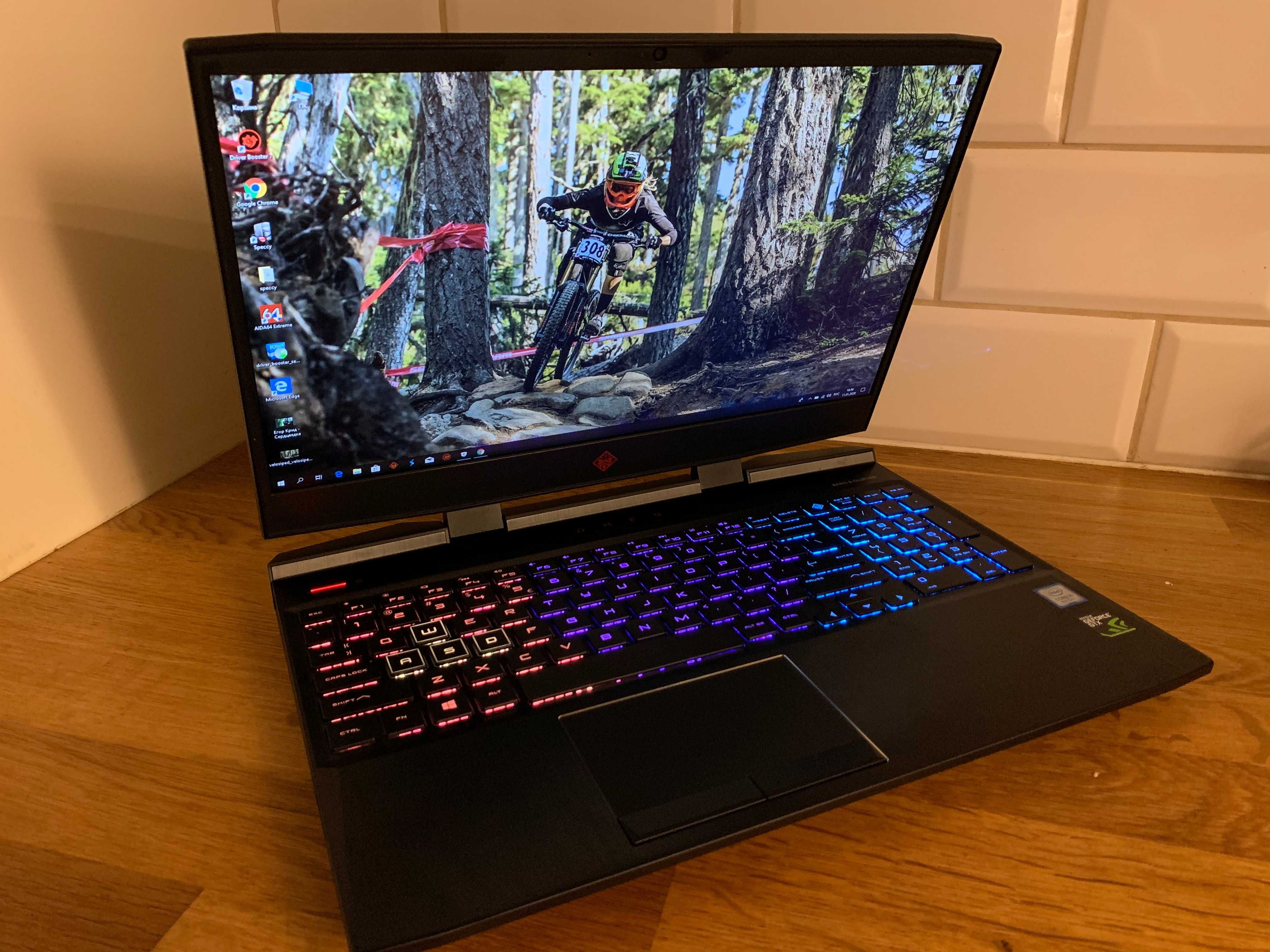 Hp Omen 15 i5-9300. ram 8gb. gtx1650. ssd256.sata100gb. 144Hz