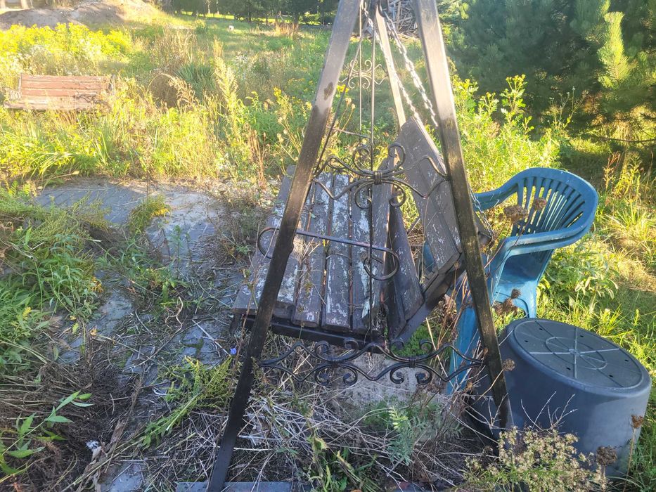 Huśtawka ogrodowa stalowa