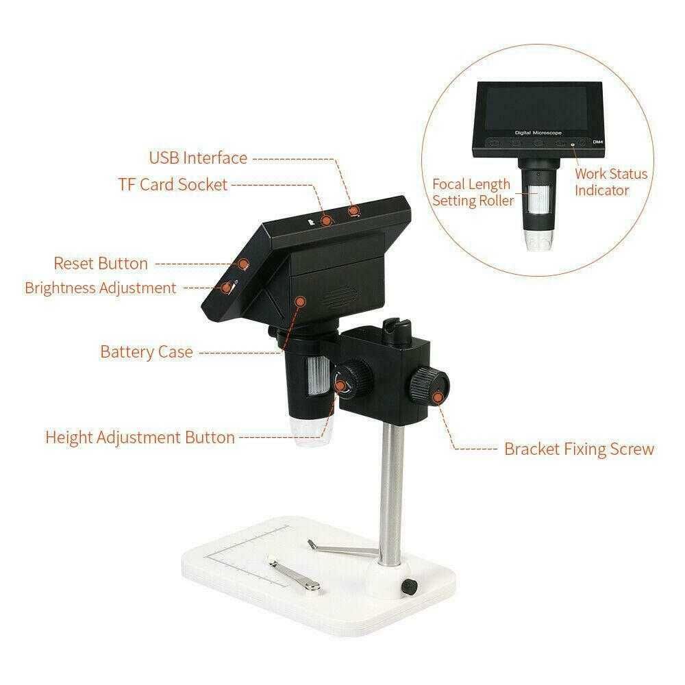 Microscopio Com LCD para reparações de electrónica ou outras