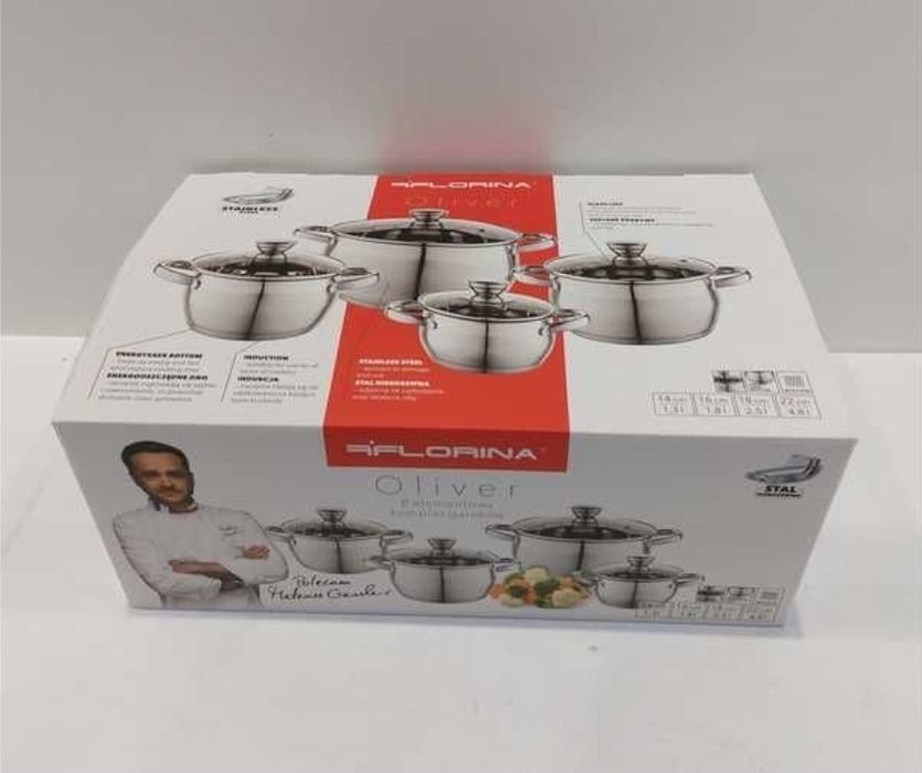 Zestaw garnków Florina Oliver stal nierdzewna 8 el.