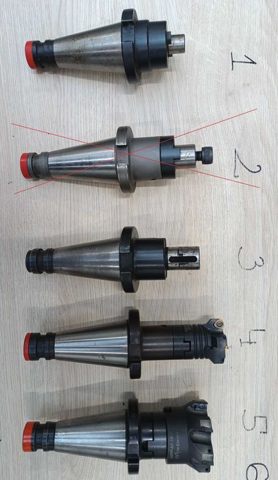 Oprawki frezarskie ISO40/SK40 - DIN 2080, Weldon, ER, Trzpienie