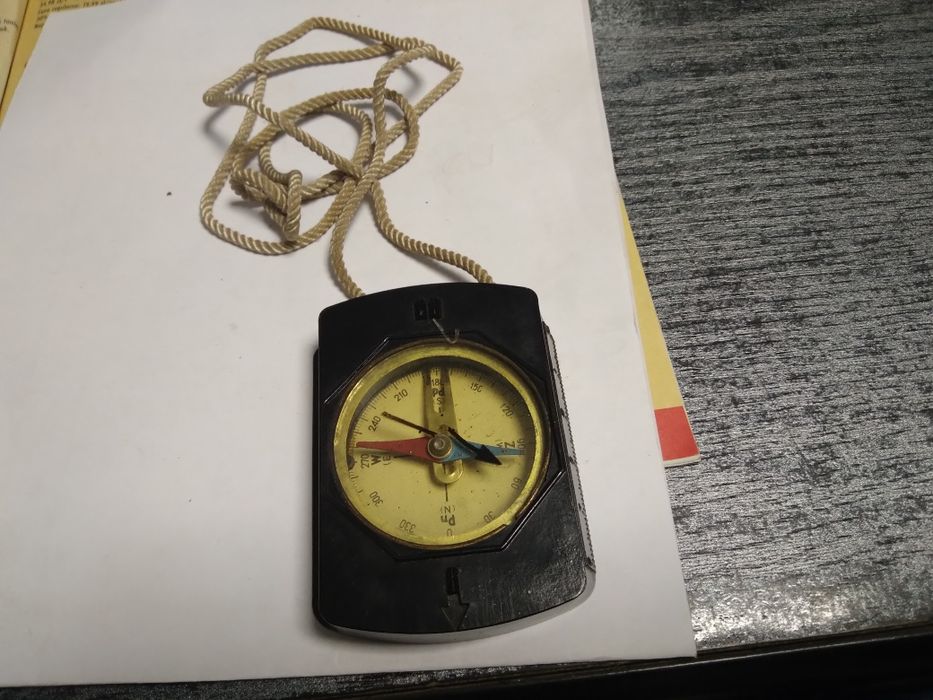 Stary kompas Biofiz Częstochowa Vintage Prl