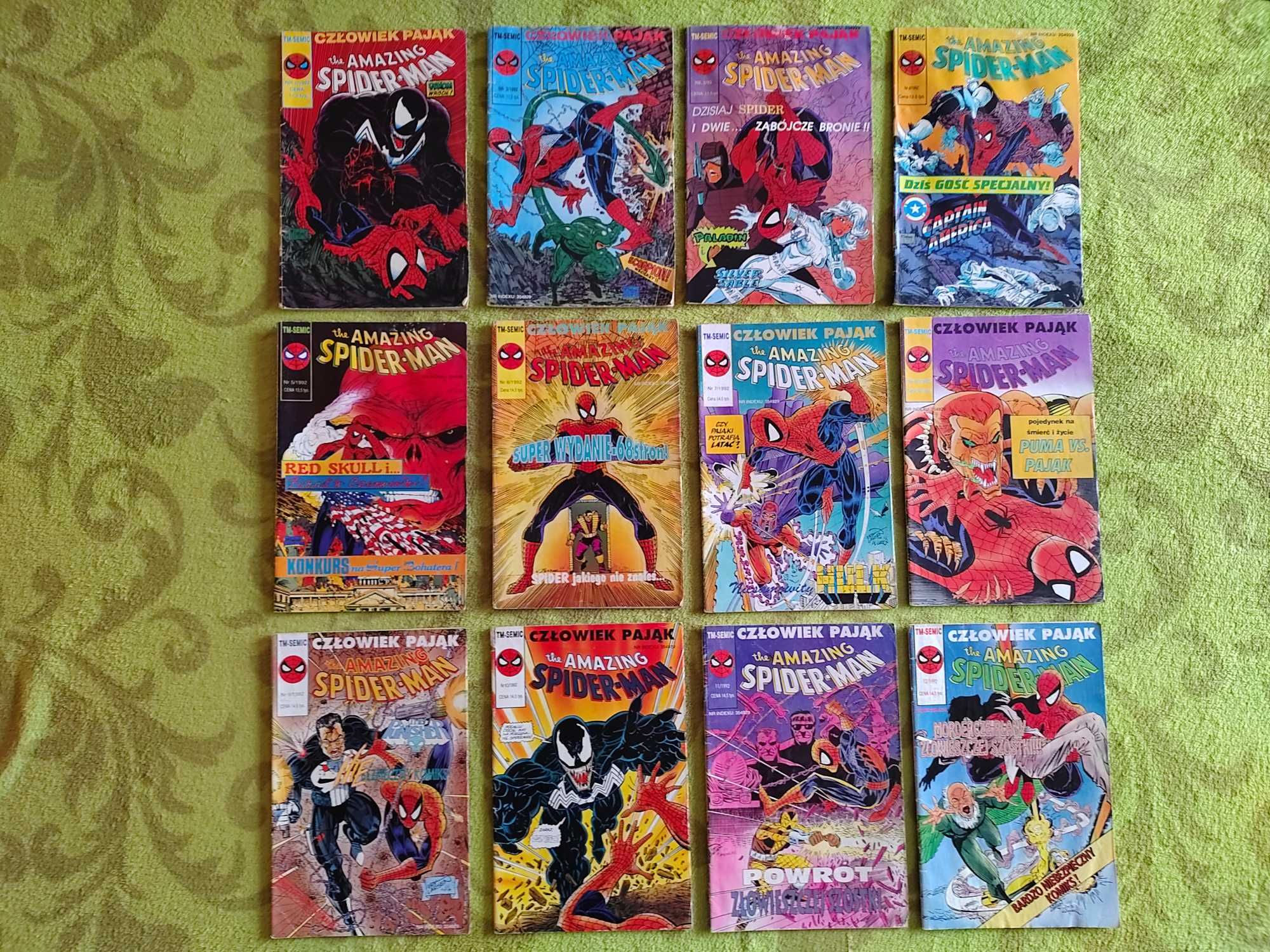 Komplet: 102 komiksy Spider-Man (wszystkie wydane przez TM-Semic)