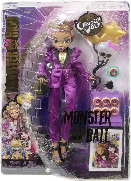 monster ball lalka monster high clawdeen wolf w imprezowym stroju