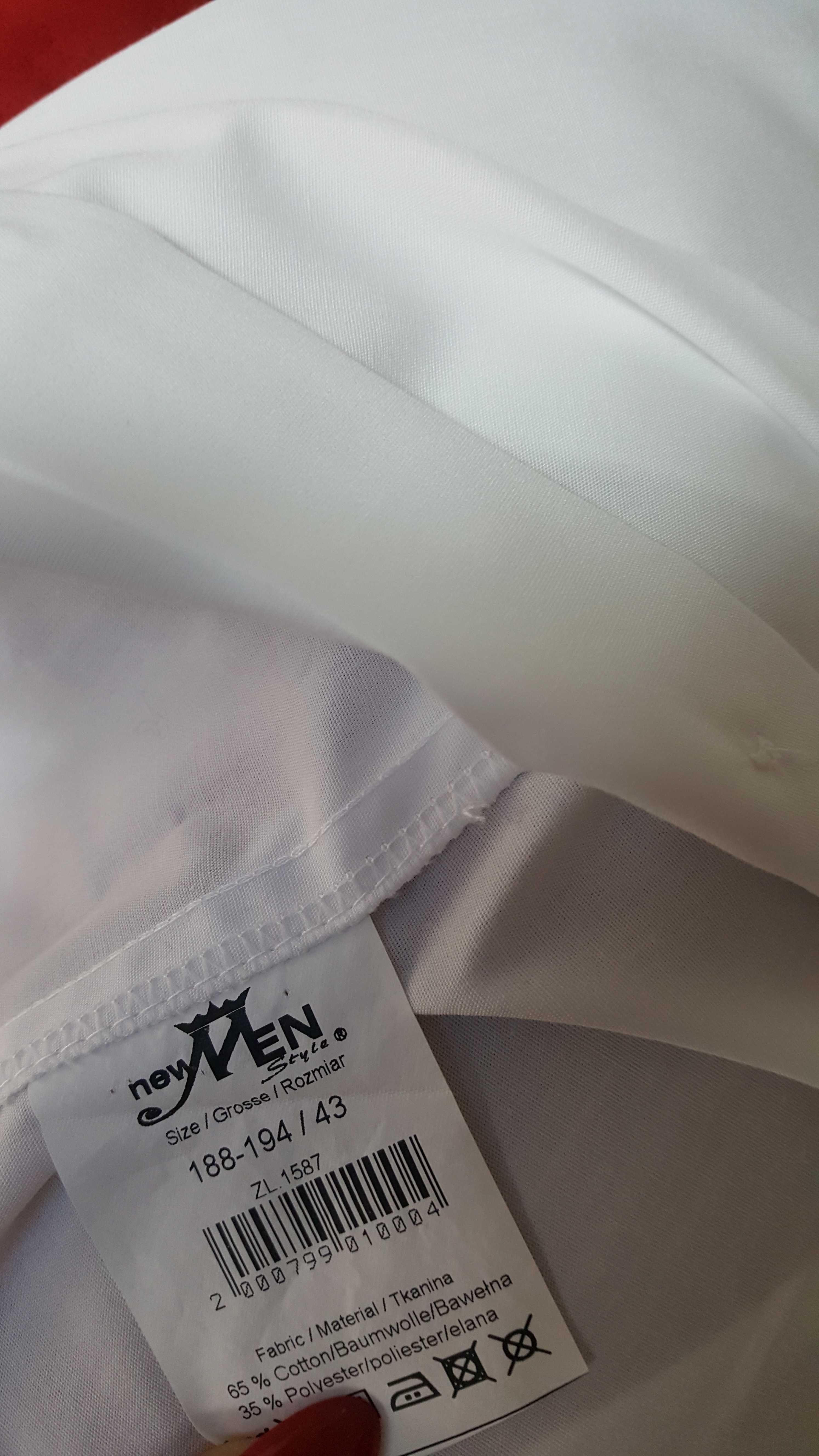 VISTULA, Wólczanka, New Men r. 42, 43 4x Białe koszule ZESTAW