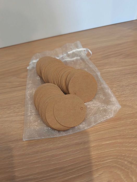 Zawieszki Ekologiczne Etykiety Papierowe Kraft 200 szt