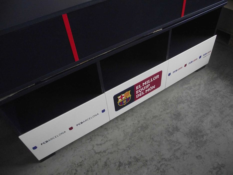 Meble dziecięce Meblik  FC Barcelona  komplet + łóżko z szufladami