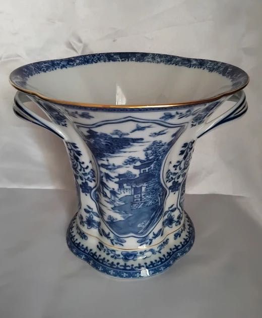 Vaso Blue Canton Vista Alegre, Mottahedeh